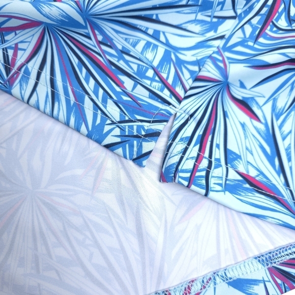 New Walter Hagen Men's Blue and White Patterned Golf Polo Shirt Sz M - Picture 6 of 8